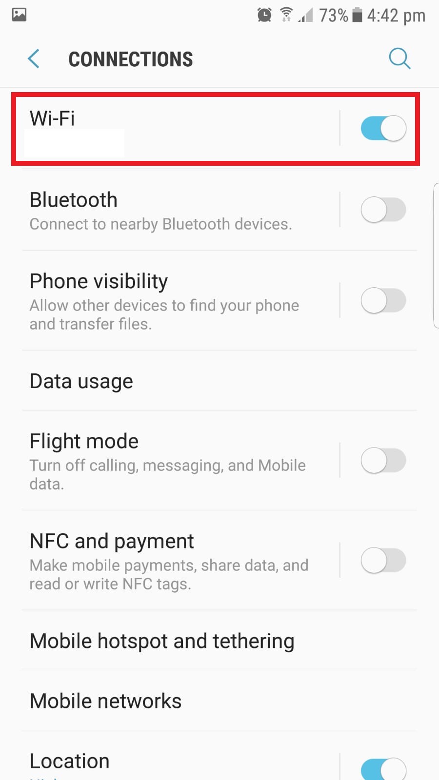 click on wifi